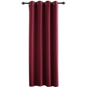 Deconovo Wohnzimmer Vorhang Verdunkelung 240x140 cm Rot
