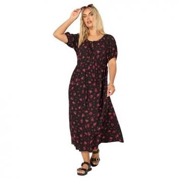 Robe Bohème Noire Yours Curve Taille 54