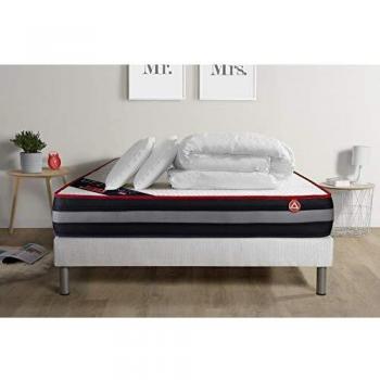 Ensemble Matelas 160x200 + 2 oreillers + Couette
