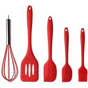 KONCO Cooking Utensils Set with Whisk and Spatula