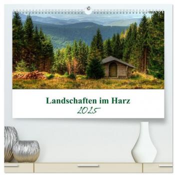 Landschaften im Harz (hochwertiger Premium Wandkalender 2025 DIN A2 quer) Kunstdruck in Hochglanz