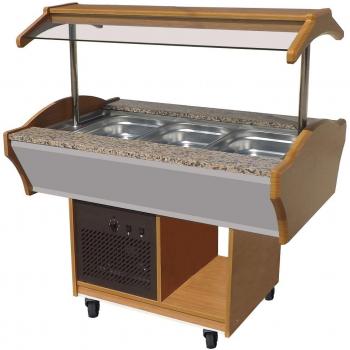 Refrigerated Wenge Buffet by CombiSteel 3/1 GN