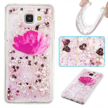 Galaxy A5 2016 Soft Silicone Case mit Glitzer‑Treibsand‑Design
