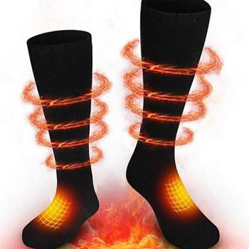 Chaussettes Électriques 3,7 V Chauffage Portable Femmes Hommes