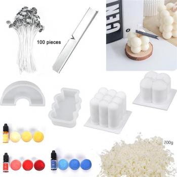 Kit de Velas Hechas a Mano con Mechas y Fijadores