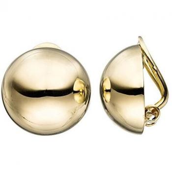 Ohrclips Halbkugel Rund 333 Gold Gelbgold