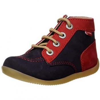 Kickers BONZIP-2 Mixte bébé Bleu Bottes & Bottines