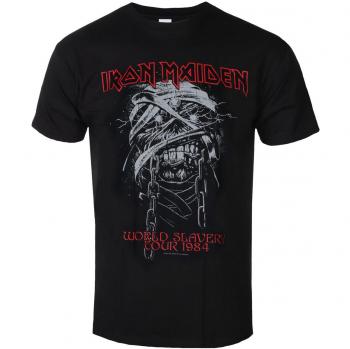 T-Shirt Masculino Iron Maiden – Escravidão Mundial 1984