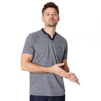 Maine Men's Feeder Stripe Notch Neck