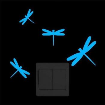 Glow Dragonfly Wall Decor Sticker for Living Room