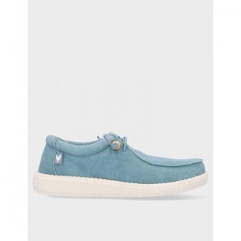 Zapatos de Hombre WALK IN PITAS WALLABY WASHED CANVAS LIGERO AQUA