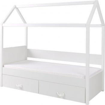 Letto Henderson 133 (90x200) – bianco, legno, singolo