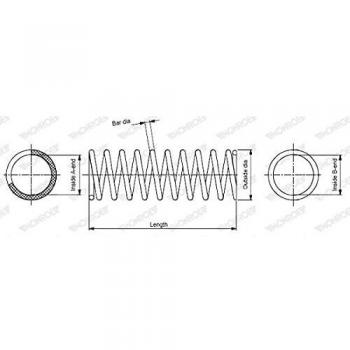 Spring de suspension Monroe SP1432 Oespectrum