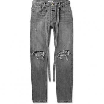 Jean délavé 4 saisons gris foncé pour homme