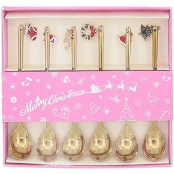 6Pcs RVS Lepels voor Suiker en Dessert