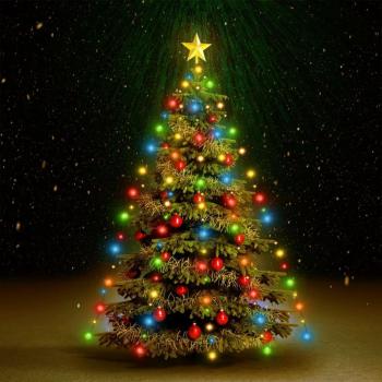 VidaXL Red de luces navideñas para árbol 150 LEDs 150 cm
