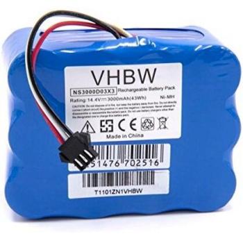 Vhbw NiMH Akku für TCL R1, R2, R3 Staubsauger 3000mAh