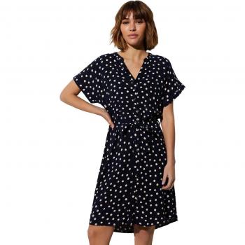 Vestido estilo camisero corto con lunares Ysabel Mora