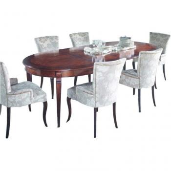 Tavolo Ovale Allungabile “Noce” – 160×110×77 cm