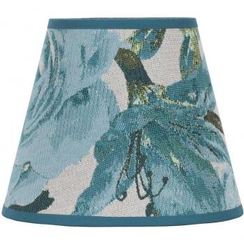 Sofia 15.5 cm Turquoise Floral Shade