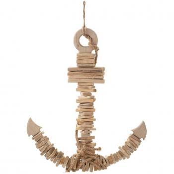 Ancre Murale en Bois Marron 39x7x46 cm