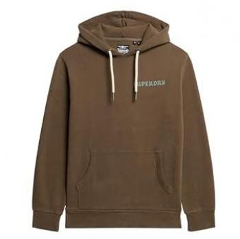 Superdry Sudadera Tattoo Graphic verde (L) para hombre, Casual, Algodón