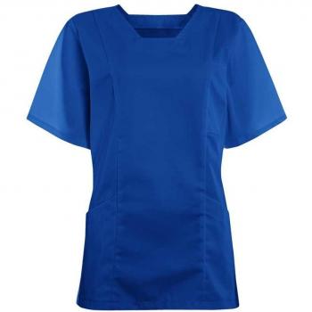 M Size Alexandra Workwear Scrub Tunic, Royal Blue