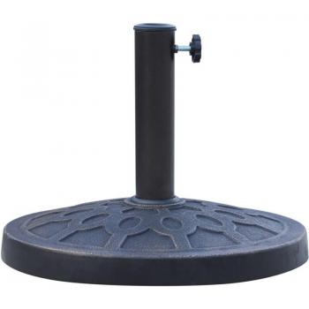 Base Rotonda per Ombrellone Ø38/48 mm in Resina e Acciaio, 45 cm – Outsunny