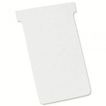 Nobo T-Karten Set Größe 3, 100 Stück, Blisterverpackung, weiß