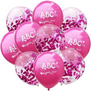 Set de ballons en latex avec confettis pour fête d'enfants