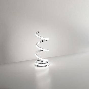 Lampada Da Scrivania Moderna in Metallo Cromo LED Luce Calda 20W 1840Lm 3000K