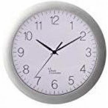 Moderne Aluminium Wanduhr