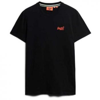 T-shirt Superdry Homme Coton bio Noir Taille S