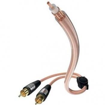 Star Y‑Subwooferkabel Inakustik 00308310 – Hochwertiges 6,0 mm Subwoofer­kabel