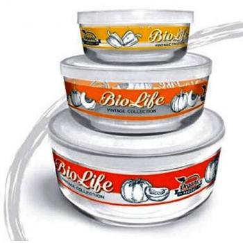 Vorratsgläser Bio Life 3er-Set aus Glas