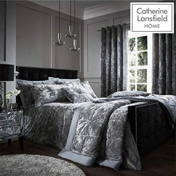 Catherine Lansfield 'Crushed Velvet' Duvet Set