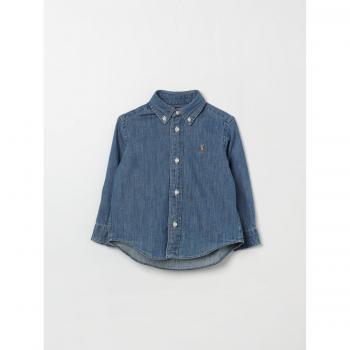 Ralph Lauren Camicia blu denim cotone taglia 6