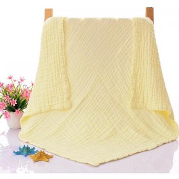 Manta de baño de gasa de algodón para niños, toalla de seis capas, 110x110 cm