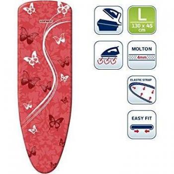 HeatLock Supreme: 130 x 45cm Ironing Board Cover with Butterfly Design