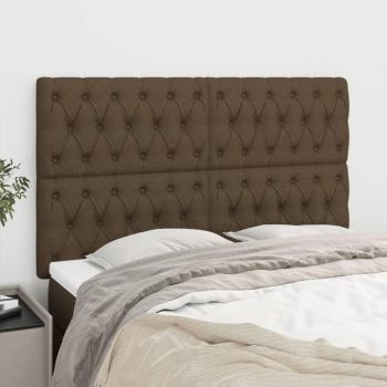 Testiere 4 pz Marrone Scuro 72 x 7 x 78/88 cm in Tessuto cod mxl 49426