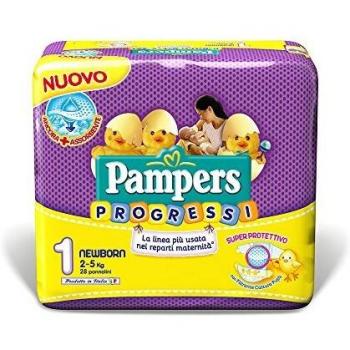 Pampers Progressi Newborn, 168 Pannolini, Taglia 1