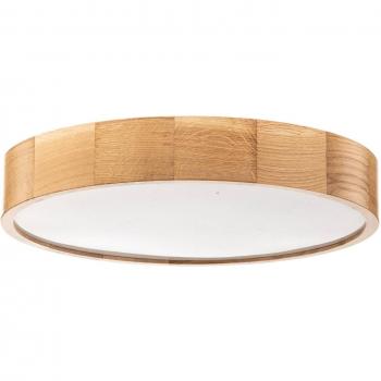 Cleo DR475 IP54 Ceiling Light in Oak Ø 47.5 cm