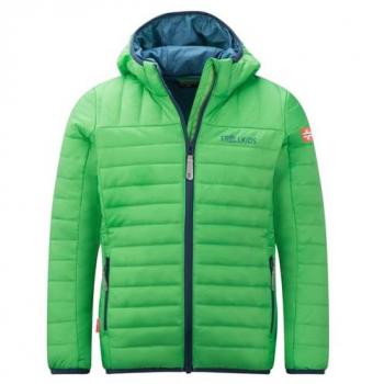Trollkids Kindergurt Eikefjord Jacke – 92 cm, Grün, unisex