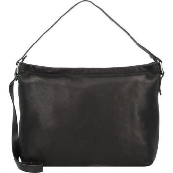 39 cm Black Leather Shoulder Bag
