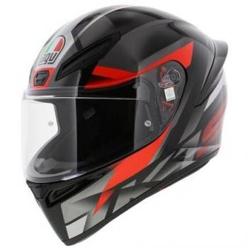 Casco Moto AGV K1-S Fastlap Nero/Grigio/Rosso Taglia L
