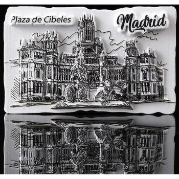 Souvenir de voyage Madrid aimant 3D
