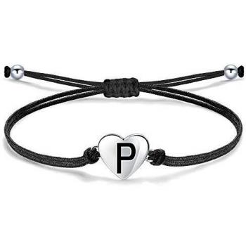 Cuore Letterato P in Argento 925