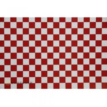 Pellicola Fun 4 Oracover 2m x 60cm Bianco Rosso