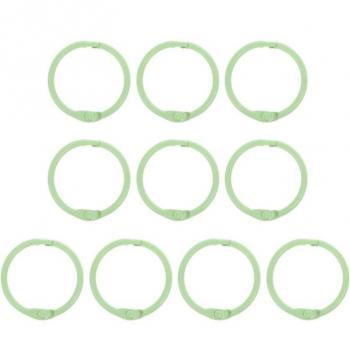 10 Stück Metall Ringe für lose Blätter und Alben