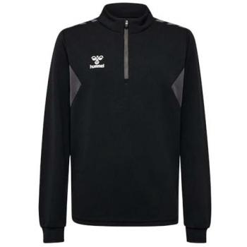 Unisex 12‑Year‑Old Half‑Zip Tracksuit Jacket – Noir